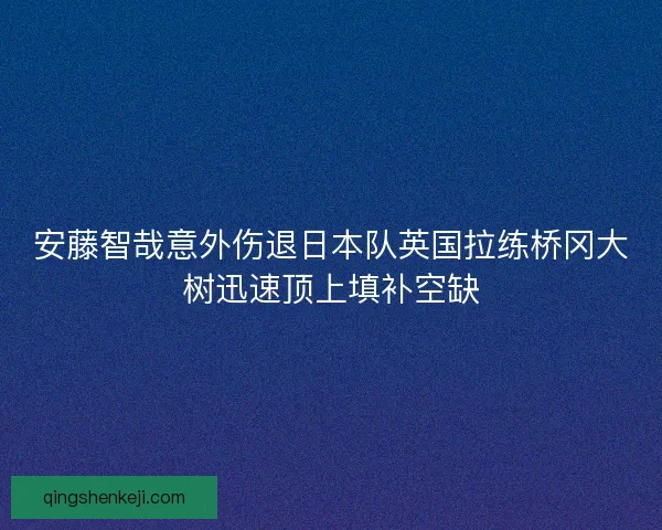 安藤智哉意外伤退日本队英国拉练桥冈大树迅速顶上填补空缺